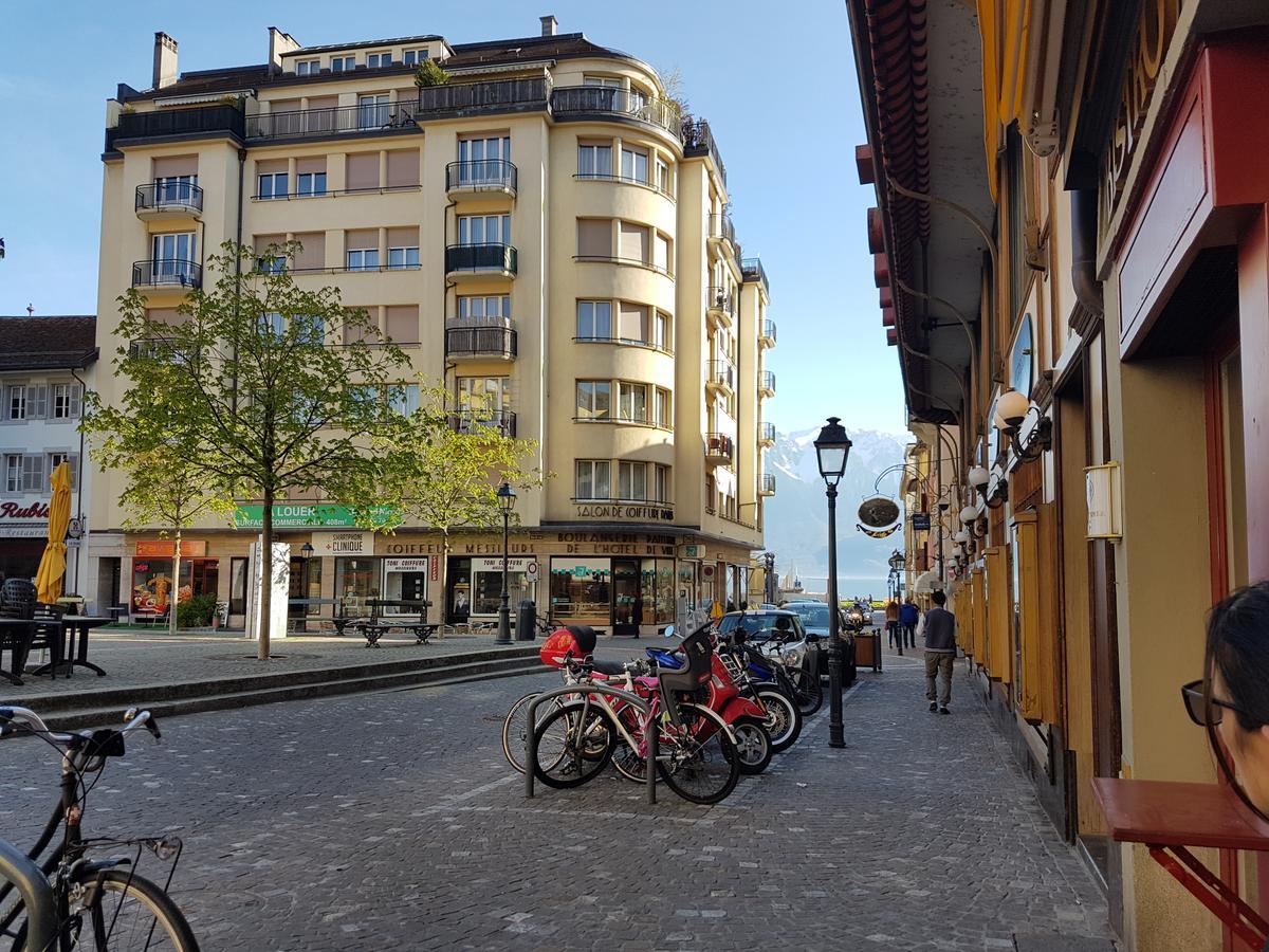 Hostellerie de L'Hôtel de Ville Vevey Exterior foto